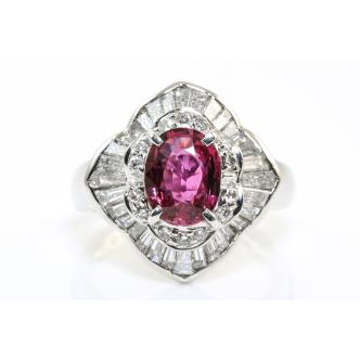 1.77ct Ruby and Diamond Ring
