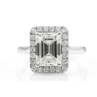 3.01ct Emerald Cut Diamond GSL M VS2