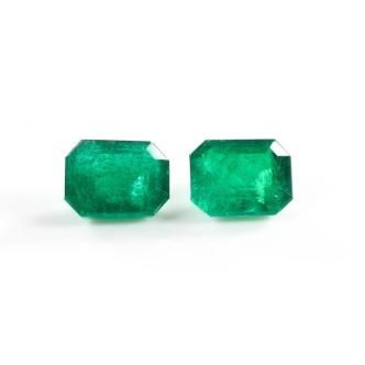 Pair of Loose Emeralds