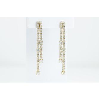 3.41ct Diamond Dress Earrings