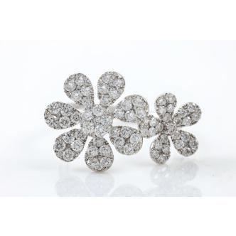 1.63ct Diamond Flower Ring