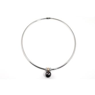 Tahitian Pearl and Diamond Necklet