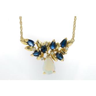 Givenchy Opal, Sapphire & Diamond Necklace