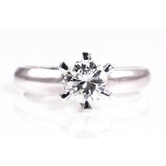 0.67ct Solitaire Diamond Ring E VS1