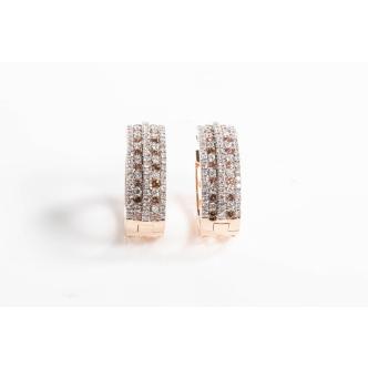 2.29ct Champagne Diamond Earrings