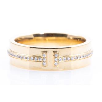 Tiffany & Co T Wide Daimond Ring