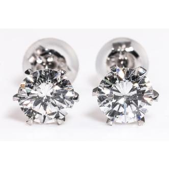 1.29ct Diamond Stud Earrings