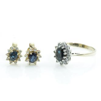 Sapphire and Diamond Set