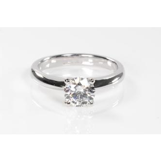 0.90ct Diamond Solitaire Ring GIA D VS2