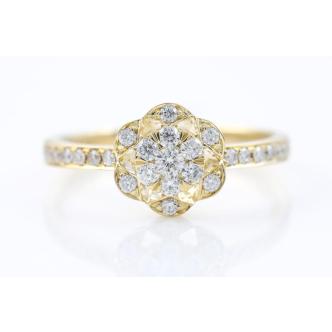0.38cr Diamond Dress Ring
