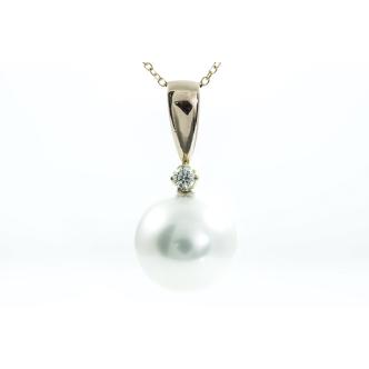 South Sea Pearl and Diamond Pendant