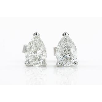 2.01ct Diamond Stud Earrings GIA E SI1