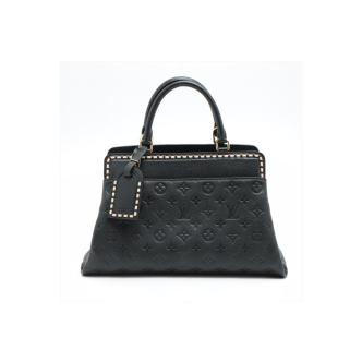 Louis Vuitton Black Monogram Empreinte Leather Vosges MM Bag