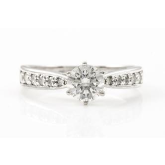 0.80ct Diamond Engagement ring GIA H SI2
