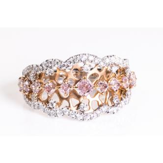 0.79ct Pink Diamond Dress Ring GIA