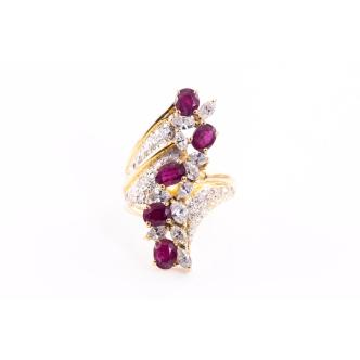 2.59ct Ruby and Diamond Ring