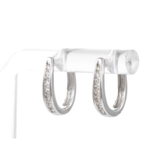 0.23ct Diamond Hoop Earrings