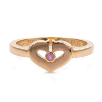 Cartier C Heart Pink Sapphire Ring