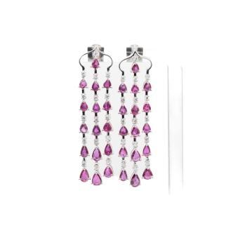 6.48ct Ruby and Diamond Earrings