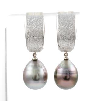 11.5mm Tahitian Pearl Earrings