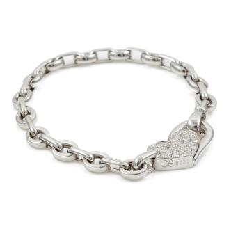 Heart Padlock Diamond Bracelet