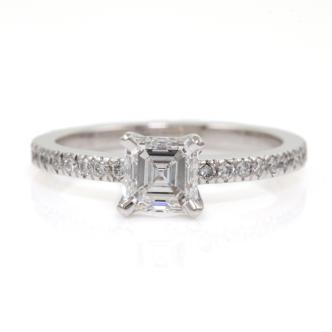 1.00ct Diamond Solitaire Ring GIA D VS2