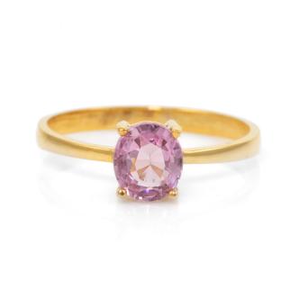 0.63ct Pink Ceylon Spinel Ring