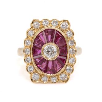 1.61ct Ruby and Diamond Ring