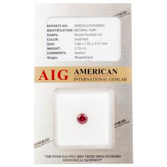 2.15ct Loose Mozambique Ruby