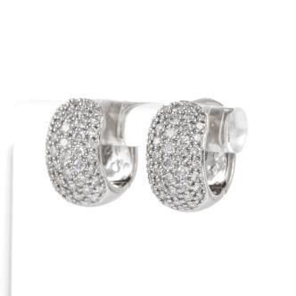 1.00ct Diamond Huggie Earrings