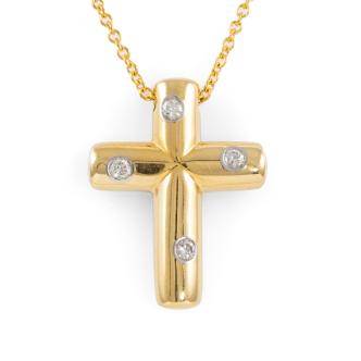 Tiffany & Co. Cross Diamond Pendant