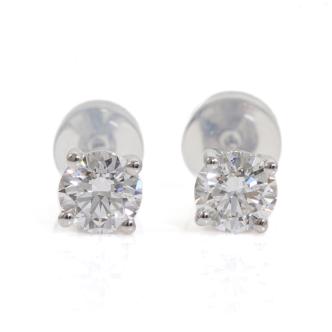 0.62ct Diamond Stud Earrings GIA