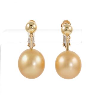 11.0mm Golden Pearl Earrings