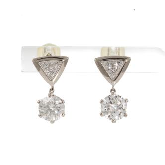 1.96ct Diamond Dress Earrings