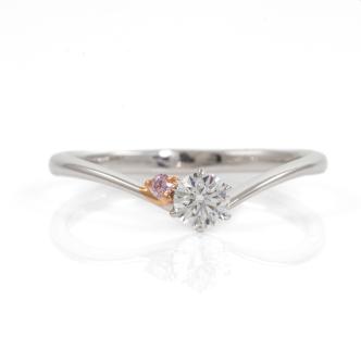 Diamond Ring 0.021ct pink Argyle GSL