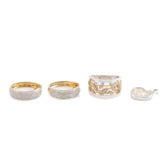 3 Piece Set: Ring, Earrings, Pendant