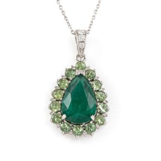 5.81ct Zambian Emerald Pendant
