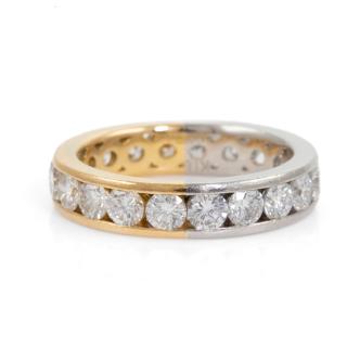2.57ct Diamond Two-tone Eternity Ring