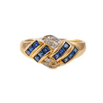 0.36ct Sapphire and Diamond Ring