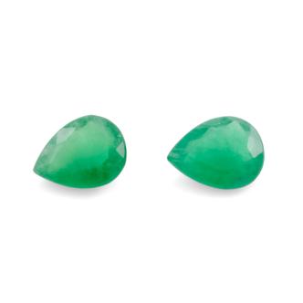 2.68ct Loose Pair of Zambian Emeralds