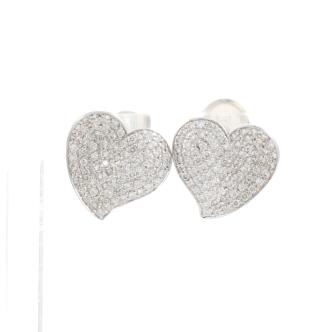 3.00ct Diamond Heart Design Earrings