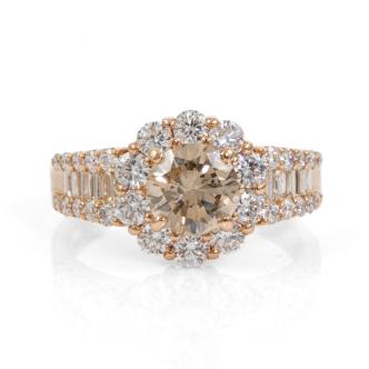 1.00ct Champagne Diamond Dress Ring
