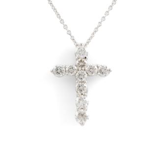 1.01ct Diamond Cross Pendant