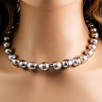 13.3 - 9.5mm Tahitian Pearl Necklace