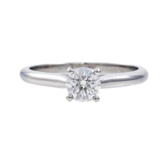 0.41ct Cartier Solitaire Diamond Ring