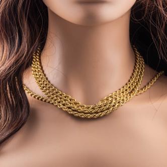 62.5g 18ct Gold Rope Necklace