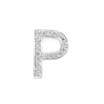 0.38ct Diamond P Pendant