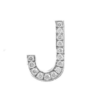 0.27ct Diamond J Design Pendant