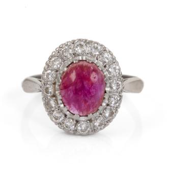 2.30ct Ruby and Diamond Ring