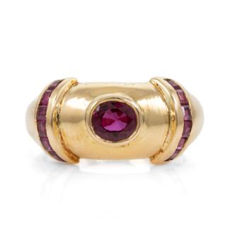 0.70ct Ruby Gold Ring